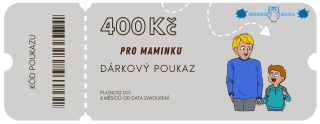 Stříbrný poukaz pro maminku 400 Kč 